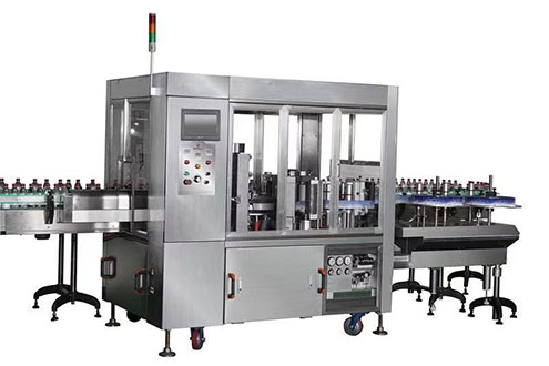 Round bottle hot melt adhesive labeling machine